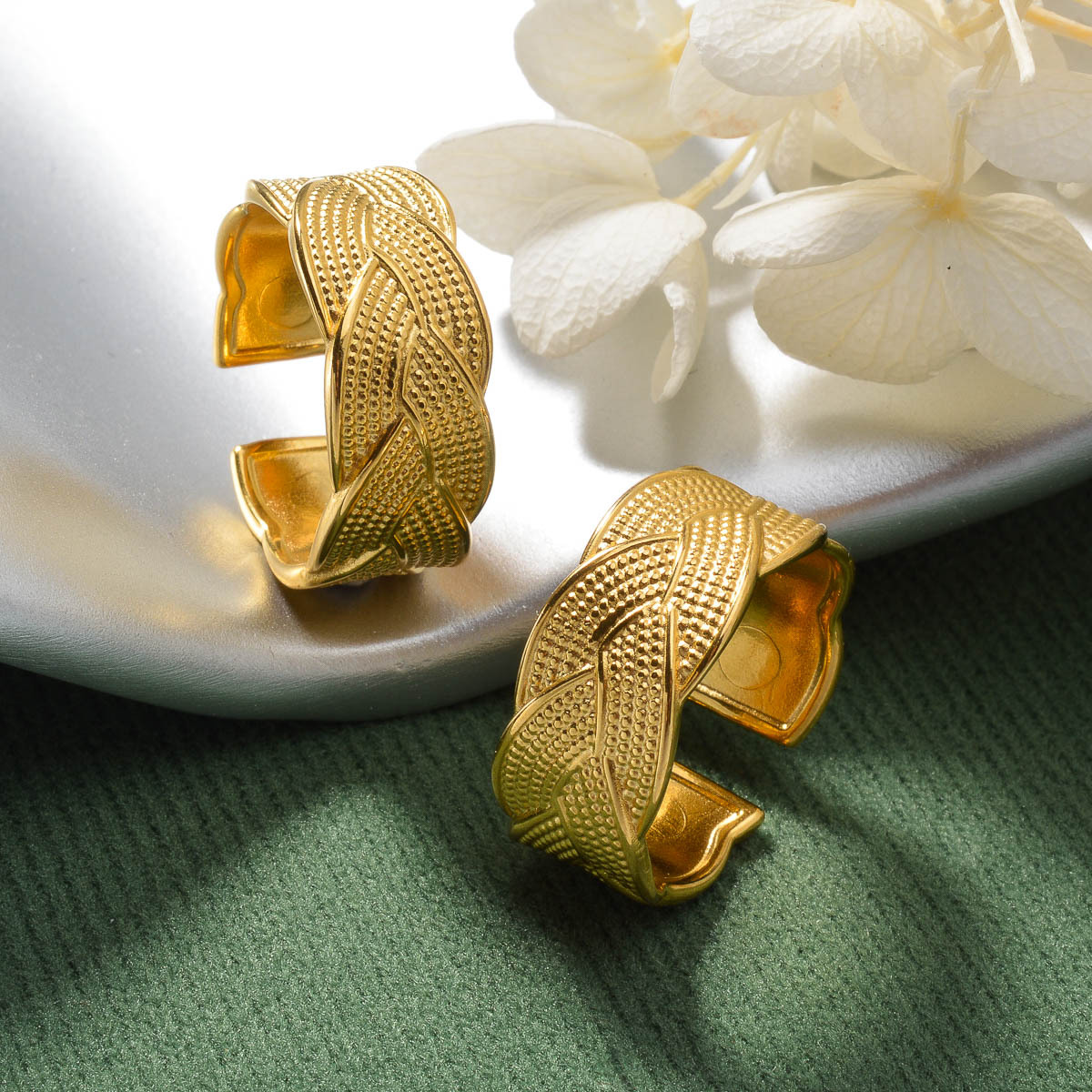 Vintage Inspired Ladies' Adjustable Stainless Steel Ring